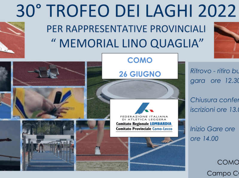 Convocazioni Trofeo dei laghi per rappresentative provinciali Cadette/i - Como
